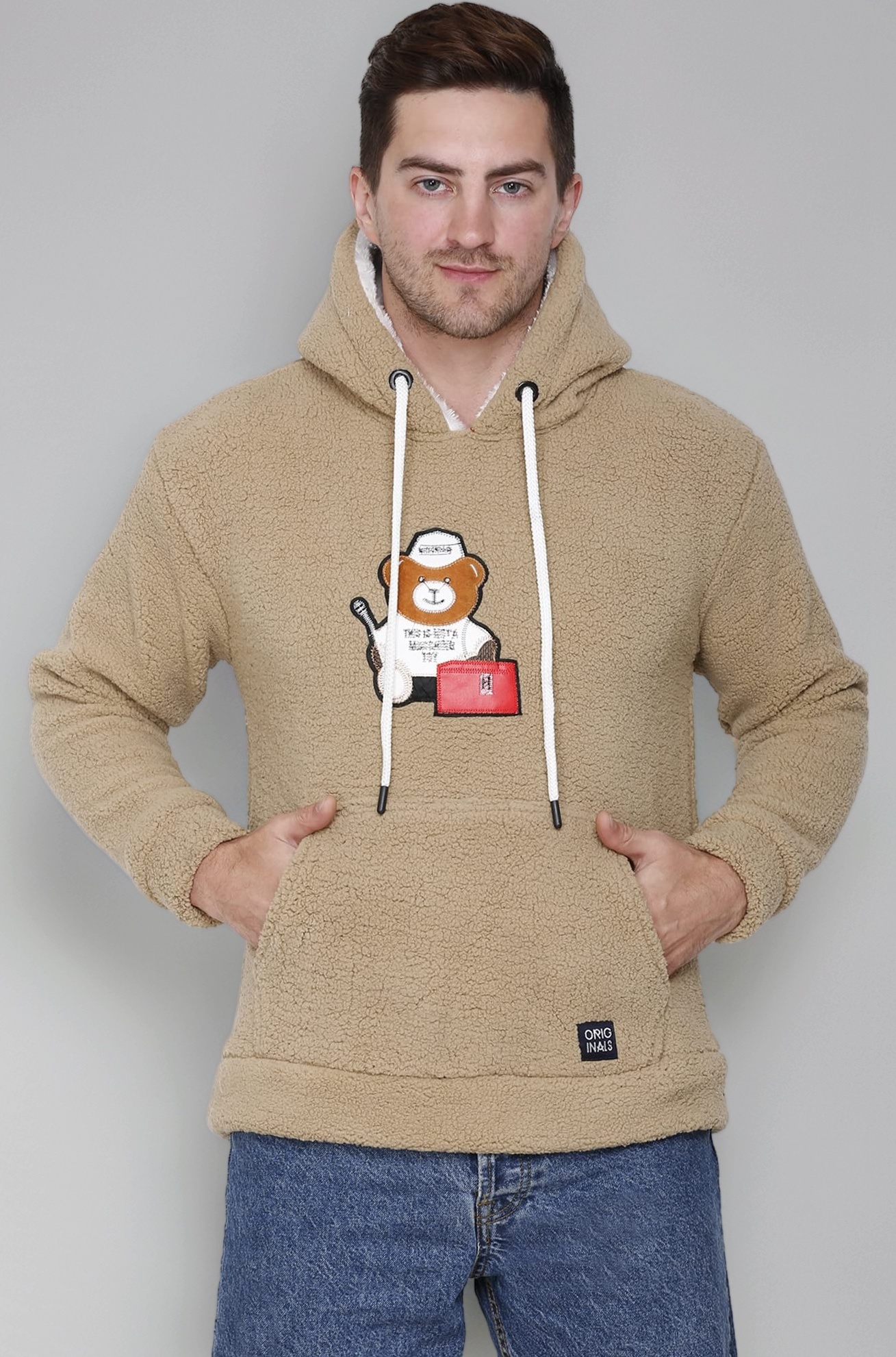 Men's Wool Hooded Neck Sweatshirt