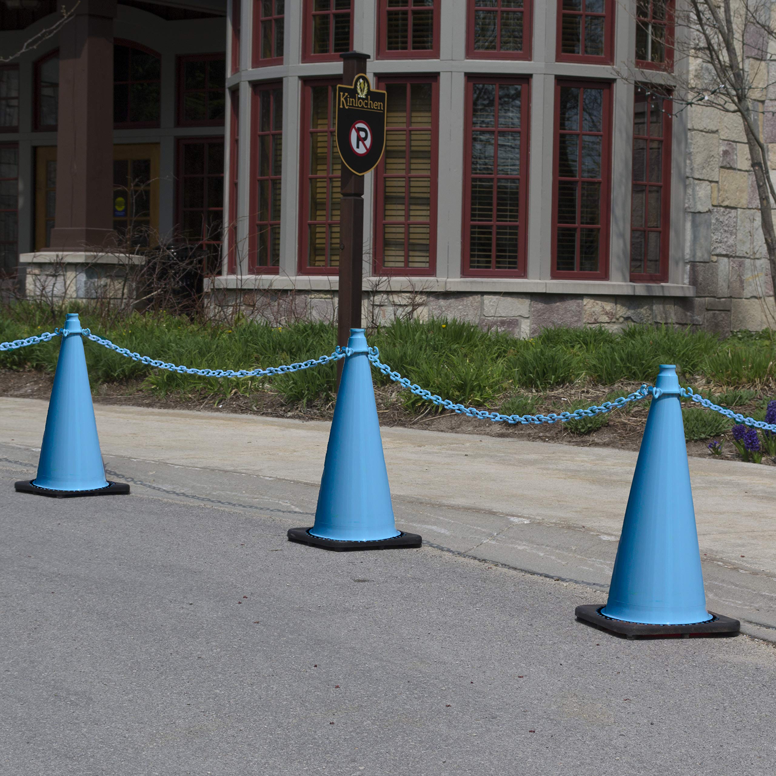 Arch-Top Delineator Tubes (Post) with Rubber Base, Excellent for Creating Barriers