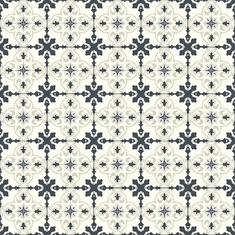Vinyl Flooring Regal Tile Effect Easy DIY Elegant Vinyl Flooring Roll | Non-Slip Easy Clean Waterproof Lino Vinyl Floor | Kitchen Bathroom Hallway Flooring Regal Tile, 2m x 3m