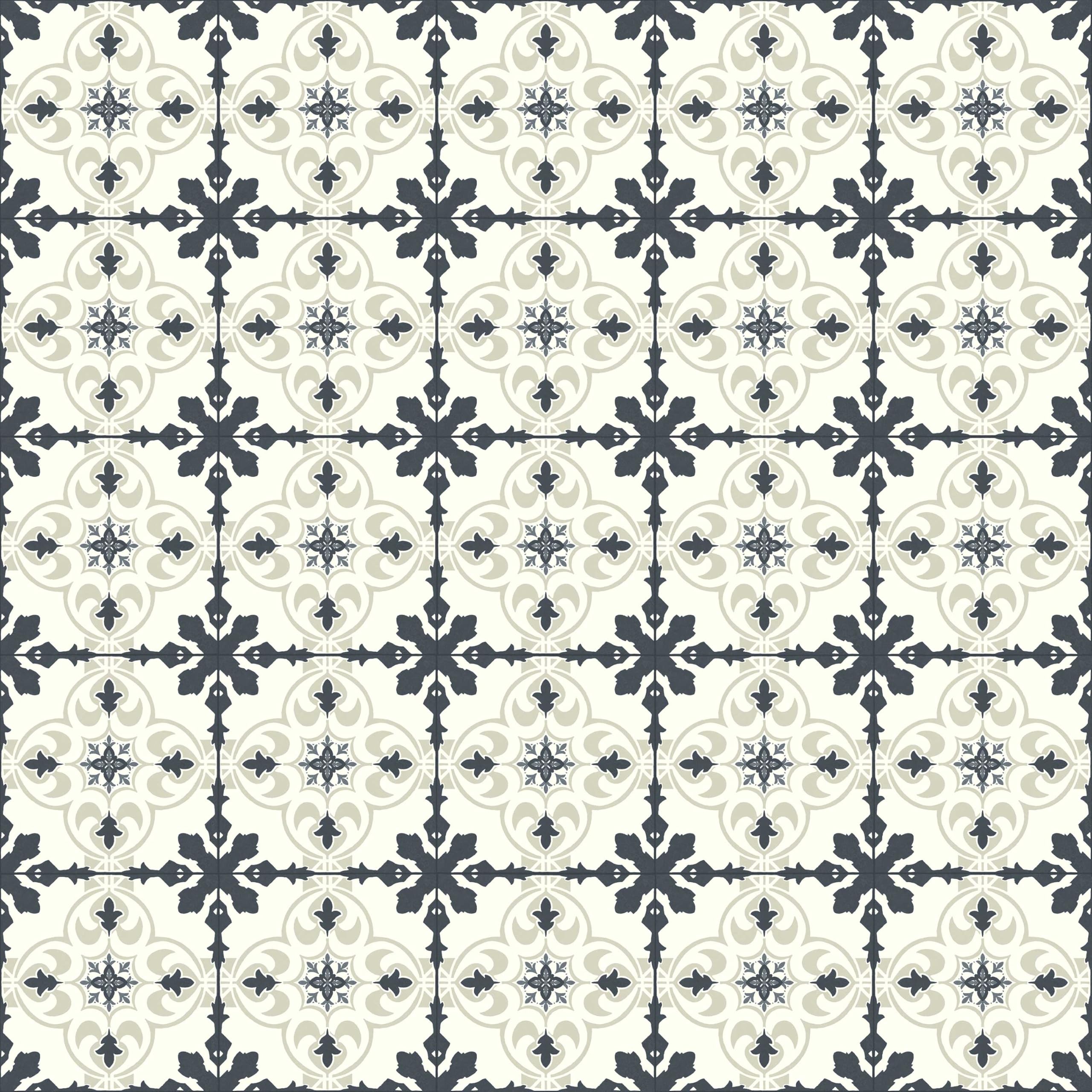 Vinyl Flooring Regal Tile Effect Easy DIY Elegant Vinyl Flooring Roll | Non-Slip Easy Clean Waterproof Lino Vinyl Floor | Kitchen Bathroom Hallway Flooring image