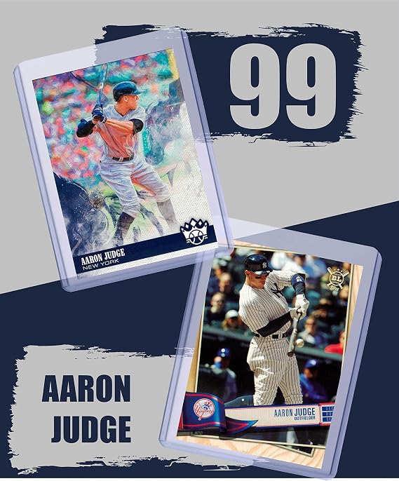 Aaron Judge Cards (5) - Assorted New York Yankees Baseball Card Bundle, Collectible Trading Cards