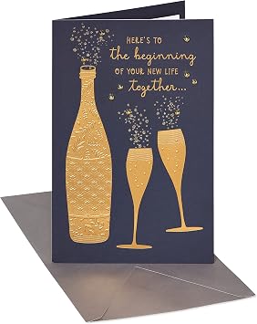 American Greetings Wedding Card for Newlyweds The Beginning of Your New Life Together