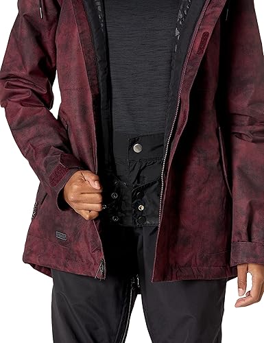 Miniatura 3 de Volcom Fawn - Chaqueta con capucha para mujer con aislamiento para snowboard y esquí, Violeta (Violet Ice)
