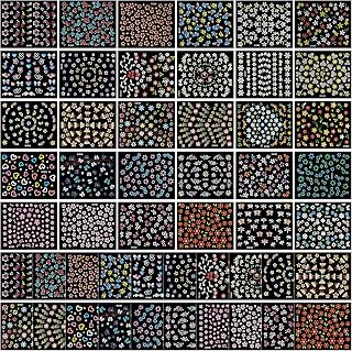 MWOOT 50 Sheets Flowers Nail Art Stickers Decals, 3D Self-Adhesive Nail Art Sticker Set with Daisy Butterfly Leaf Heart Design, DIY Craft Nail Art Tattoo Decals Manicure Supplies for Salon Home Decor
