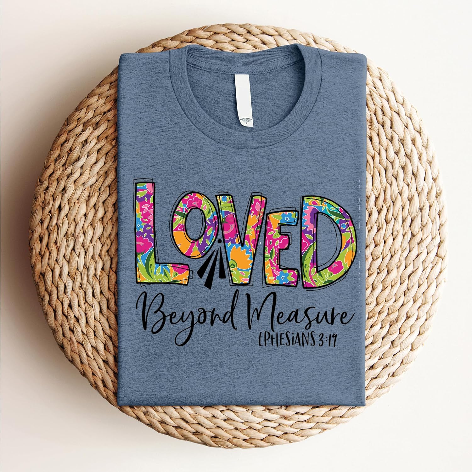 Love in Faith | Loved Beyond Measure | Christian T-Shirts for Women | Faith-Based Apparel | Christian Gifts - Image 5