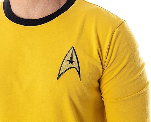 Miniatura 2 de Star Trek The Original Series - Disfraz TOS para hombre, camiseta de manga larga, Capitán Kirk, Spock