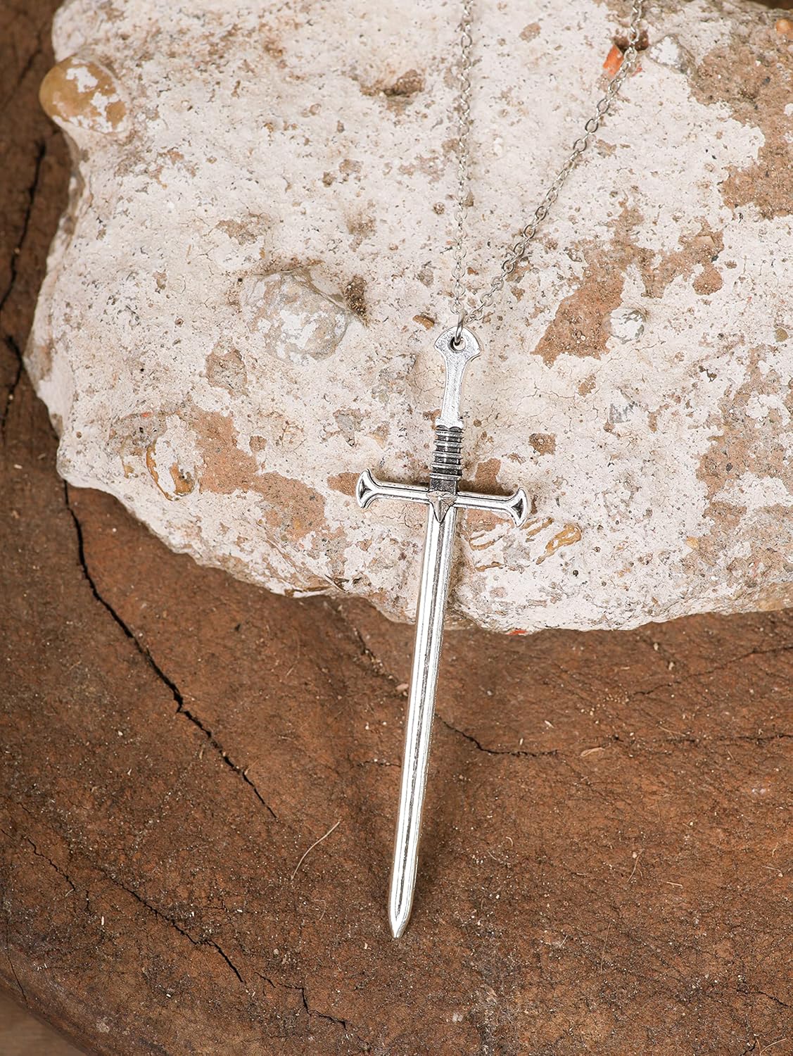 HAQUIL Sword Pendant Chain Necklace Jewelry Penndant Necklace for Men and Women Gift (Sword 04) - Image 2