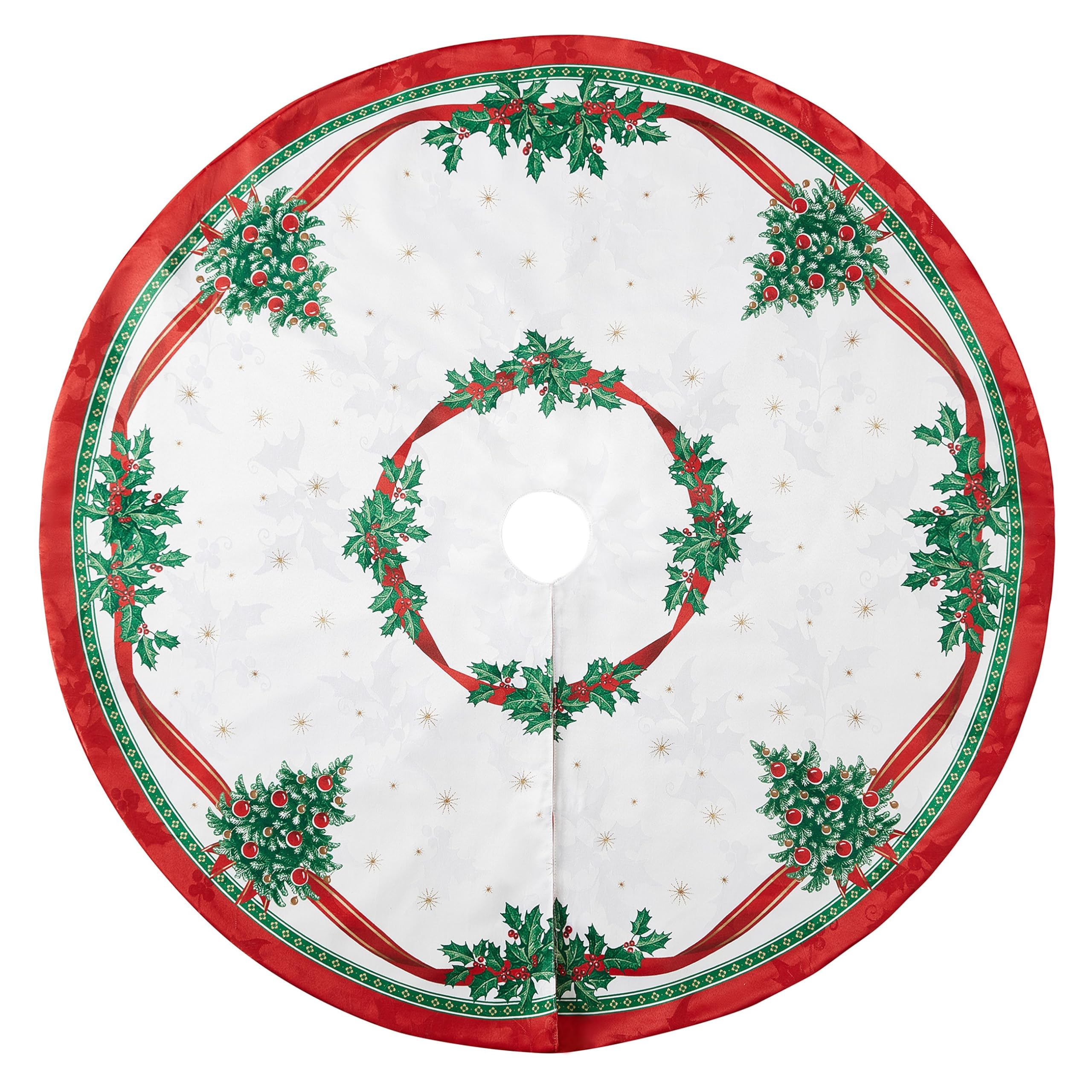 Elrene Home Fashions Villeroy & Boch Toy's Delight Weihnachtsbaumrock, rund, 121,9 x 121,9 cm