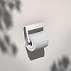 KEUCO Moll Toilet Roll Holder Open Shape Chromed Metal Made in Germany Swivelling Includes Screws and Dowels Toilet Paper Holder for Drilling