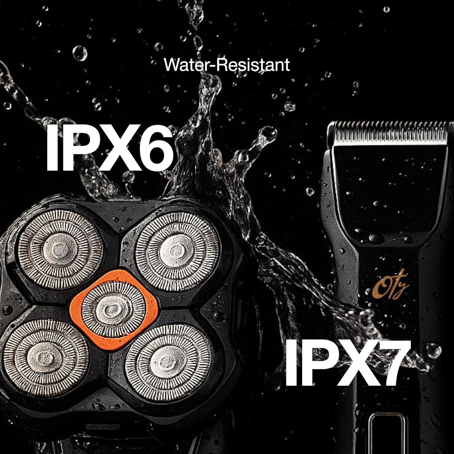 OTY Kit Get It All Head Shaver and Body Trimmer for Men, Bald Groomer and Intimate Trimmer, Waterproof Cordless 8-in-1 Complete Grooming Kit - Image 8