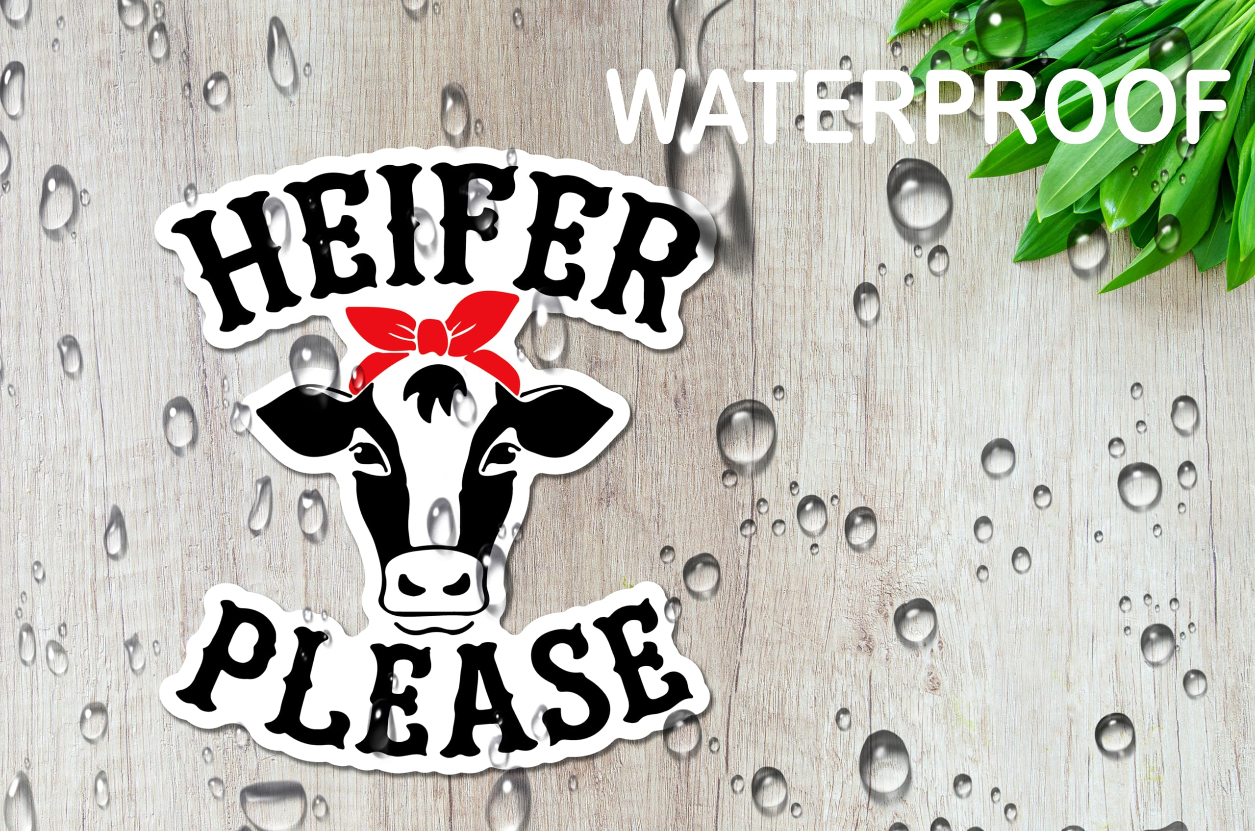 2 Pack Heifer Please Cow Calf Girl Vinyl Sticker Decal - 5 Inches - Funny Cute Cool Waterproof — view 7