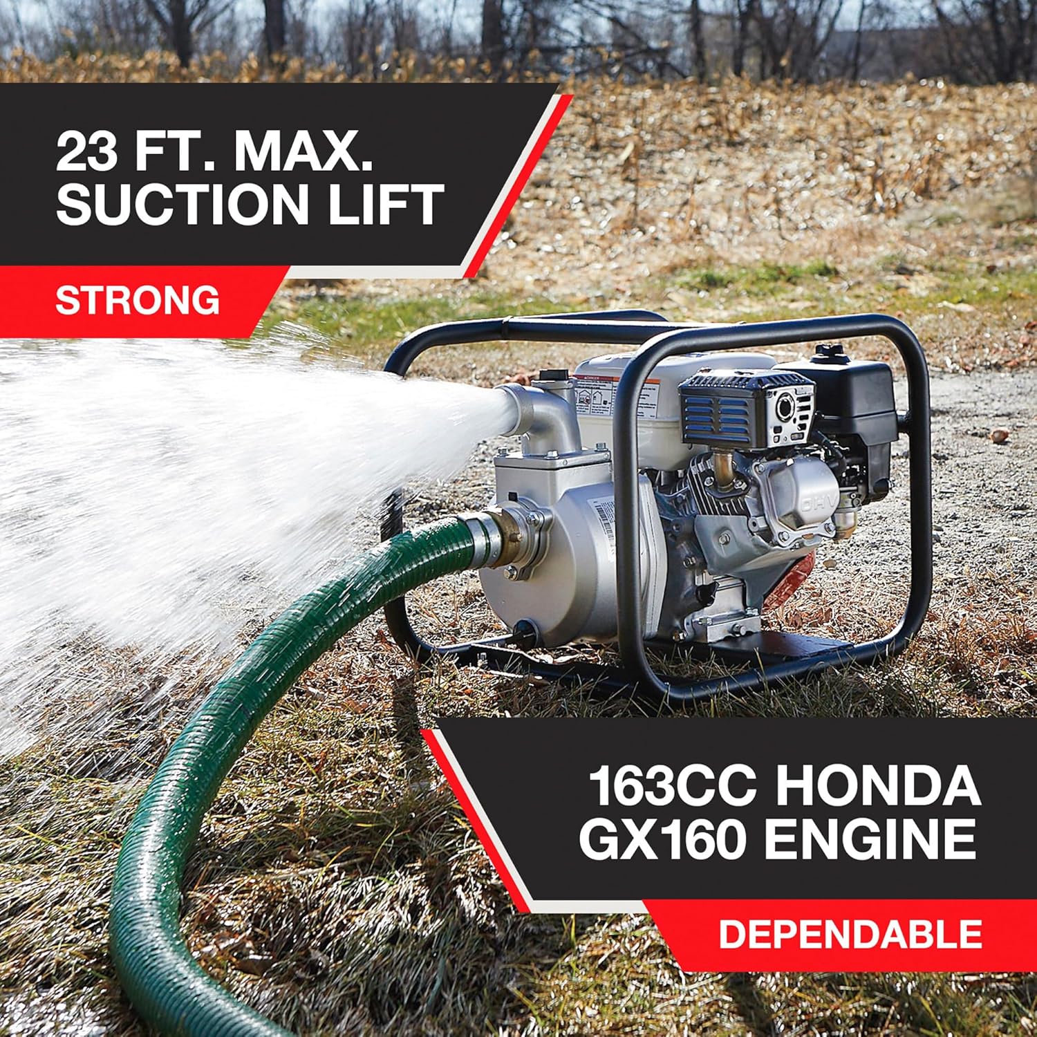 NorthStar Semi-Trash Pump-2in Ports 10,010 GPH 5/8in Solids Cap #109163