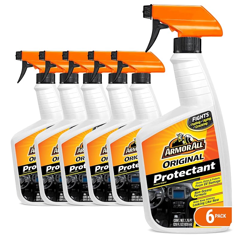 Armor All Limpador e Protetor para Interior Automotivo em Spray 828 mL, Kit com 6 Frascos, 10228-6PK