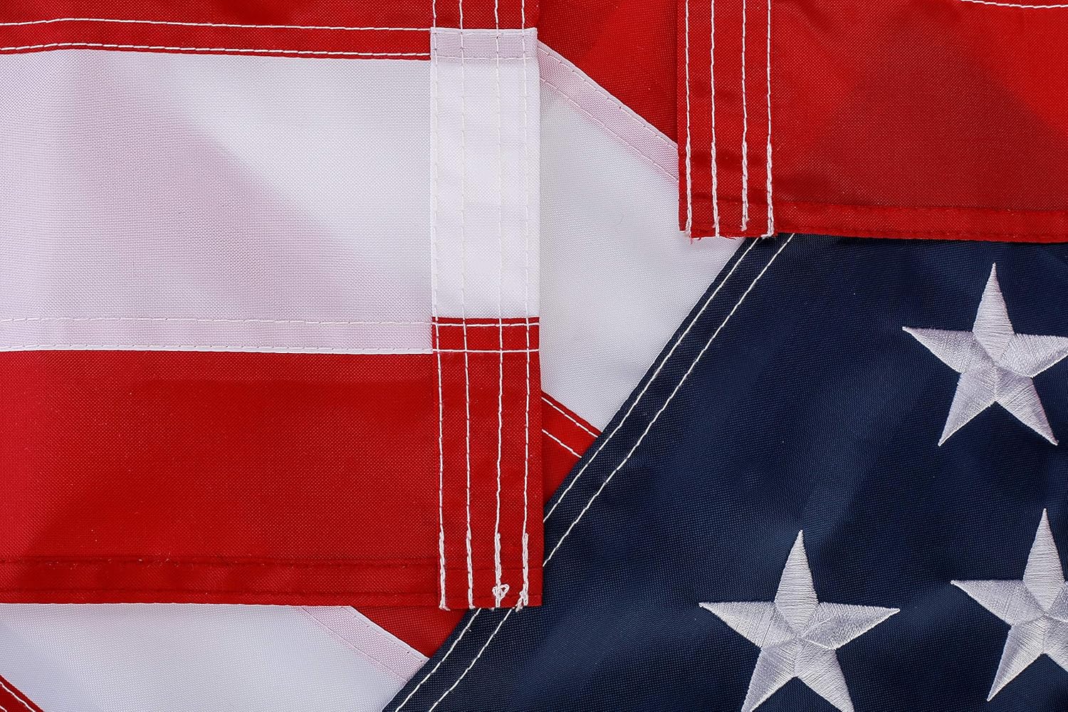 American Flag 5x8 ft: Longest Lasting US Flag, Made From Nylon, Embroidered Stars, Sewn Stripes, Brass Grommets, UV Protection Perfect for Outdoors! USA Flag : Patio, Lawn & Garden