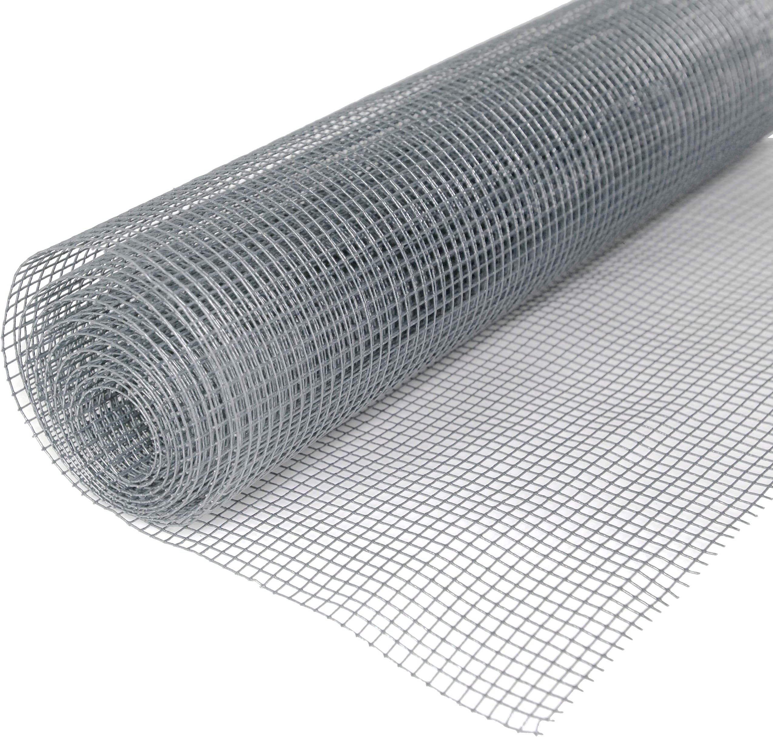 Windhager vole screen Aviary wire Vole protection Mole screen Mole barrier Protection screen for raised beds, 2.1 x 1.1 m, mesh size 6.3 mm, galvanized and spot welded, 79013, silver