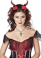 Vista 1 de California Costumes Encantadora Diablo Cuernos Rosa