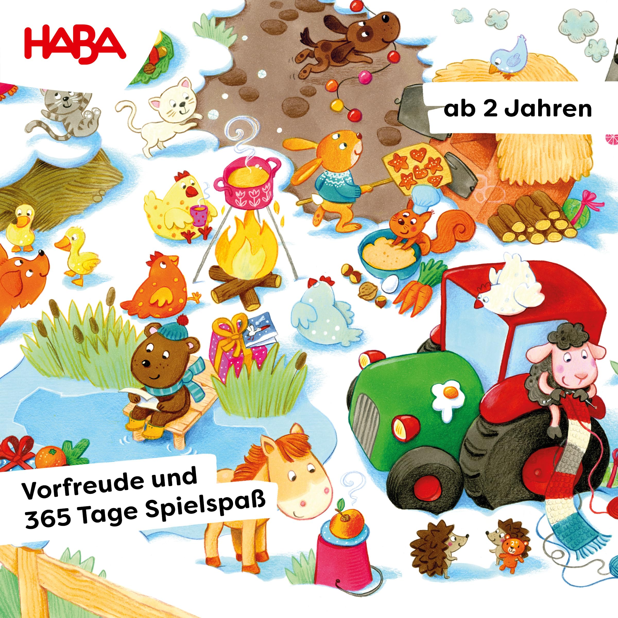 Haba Kerstmis in de berenholte adventskalender