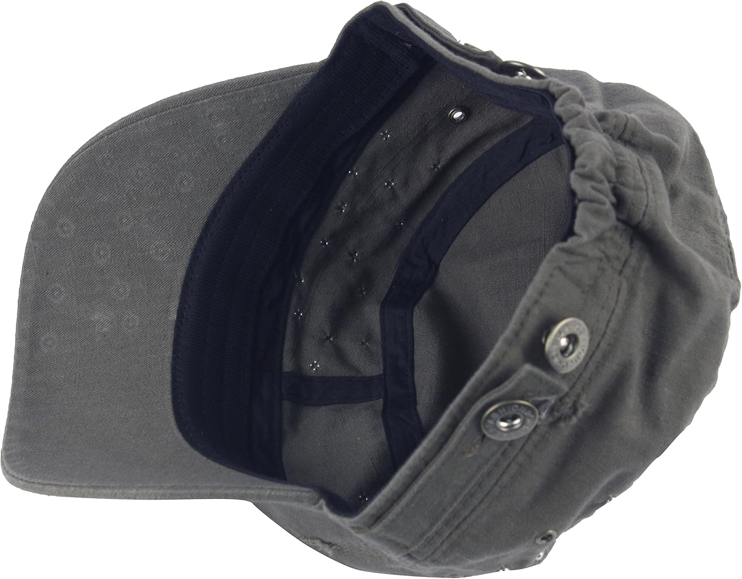 RaOn A213 Ripped Round Dome Studs Rivet Spike Spots Army Cap Golf Club Cadet Military
