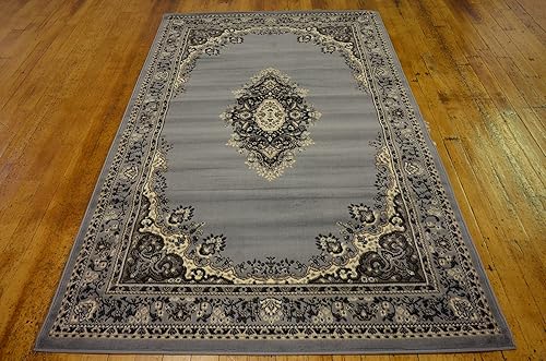 Vista 743 de Unique Loom Reza Collection- Alfombra, Polipropileno, Marrón Marrón/ marfil