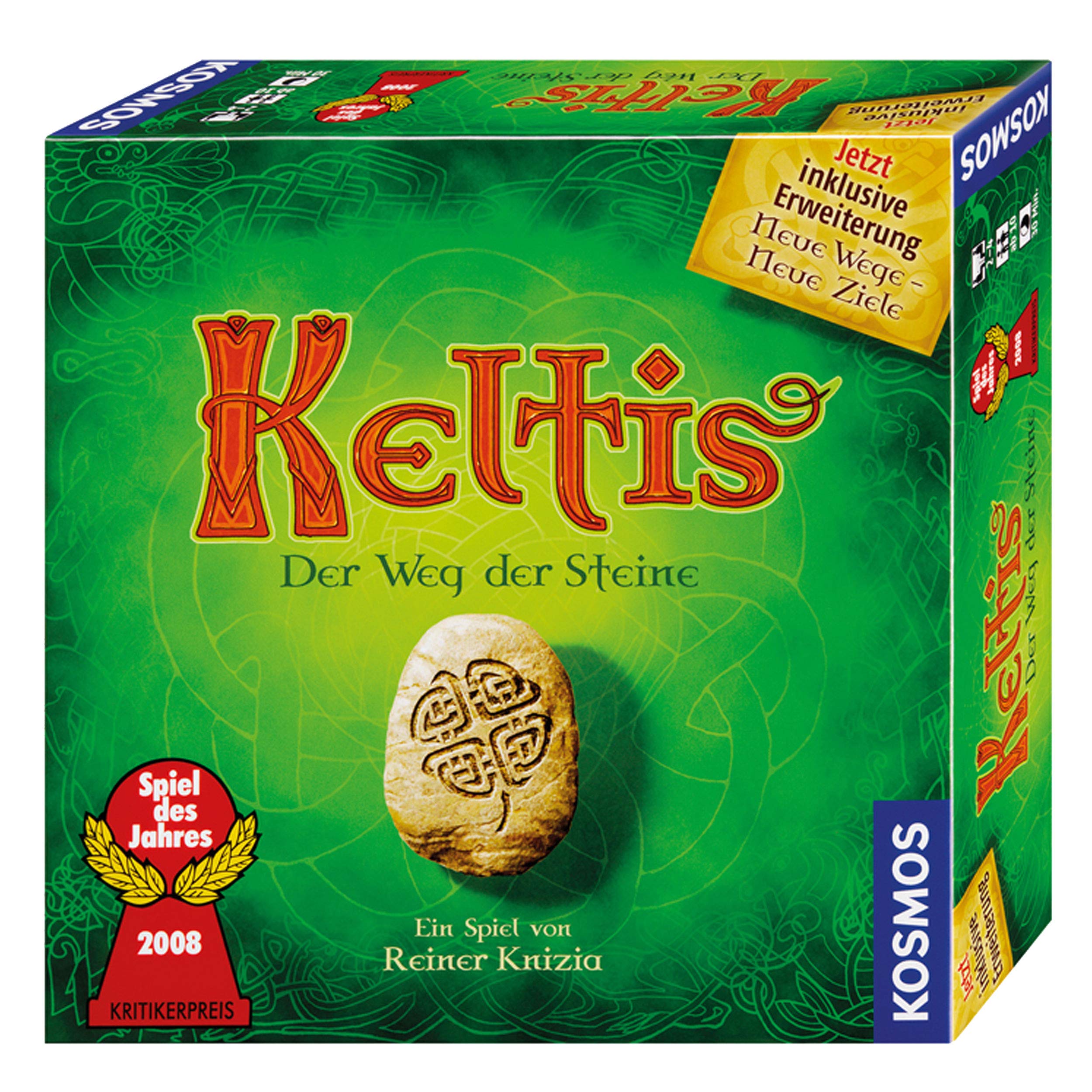 KOSMOS Keltis Spiel inklusive Keltis Erweiterung, Brettspiel-Klassiker