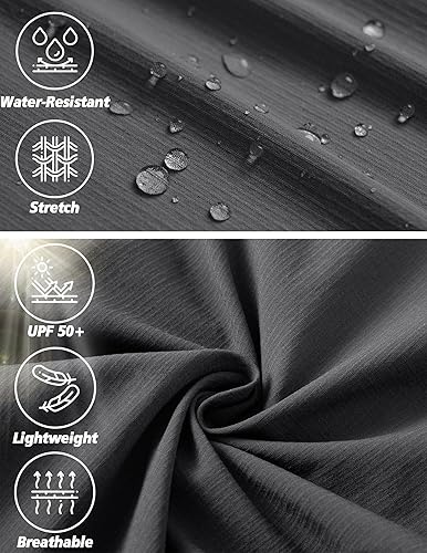 Miniatura 4 de Pantalones de senderismo para hombre, ligeros, resistentes al agua, de secado rápido, pesca, viajes, campamento, al aire libre, transpirables