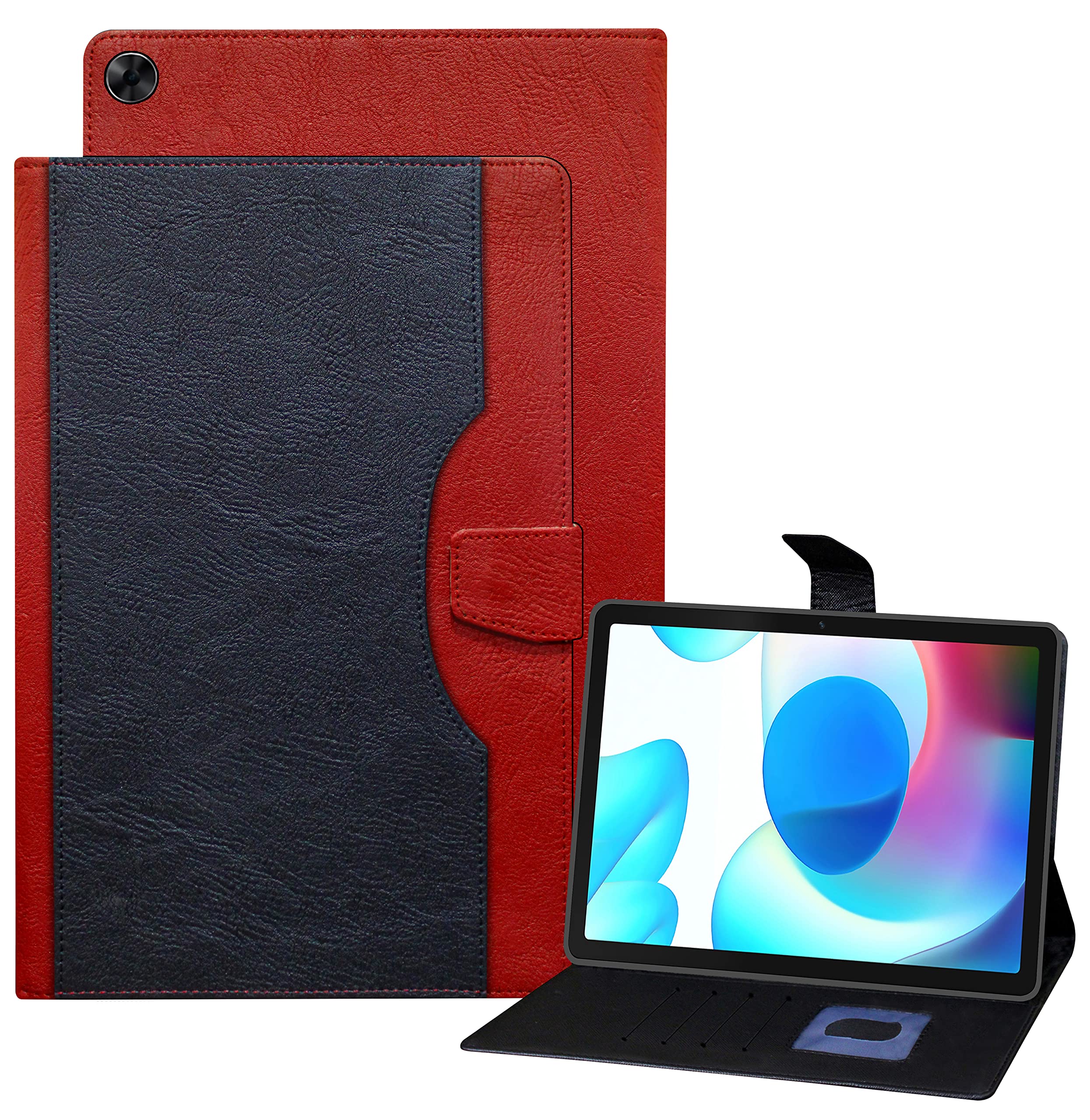 TGK Flip Case Cover for realme Pad 10.4 inch (Black Red) Dual Color Wallet Leather (B09X371XL6) Amazon Price History, Amazon Price Tracker