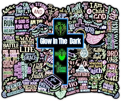 Miniatura 8 de 51 calcomanías motivacionales para botellas de agua de neón que brillan en la oscuridad, citas inspiradoras estéticas para adultos, vinilo