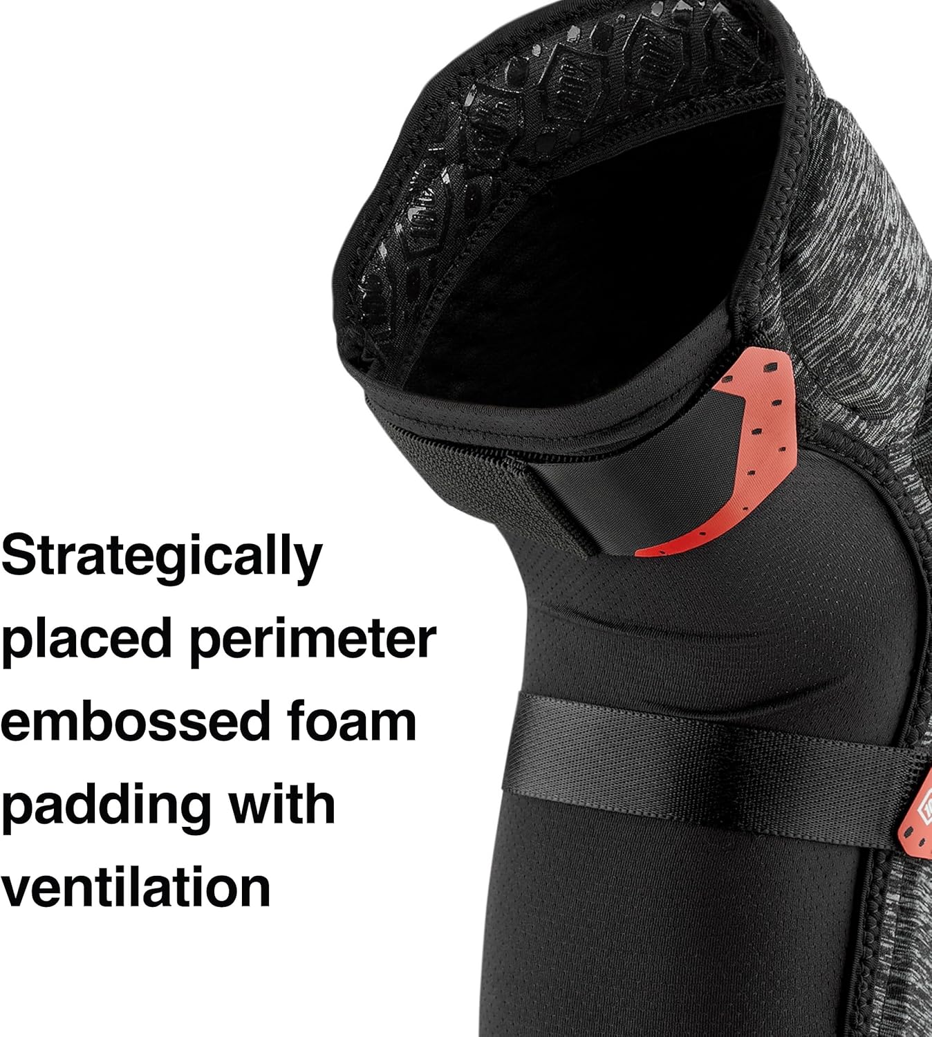 100% Surpass Mountain Biking Knee Pad - MTB & BMX Protection - Heavy Duty Hard Plastic and Smartshock Impact Absorbing Foam Padding