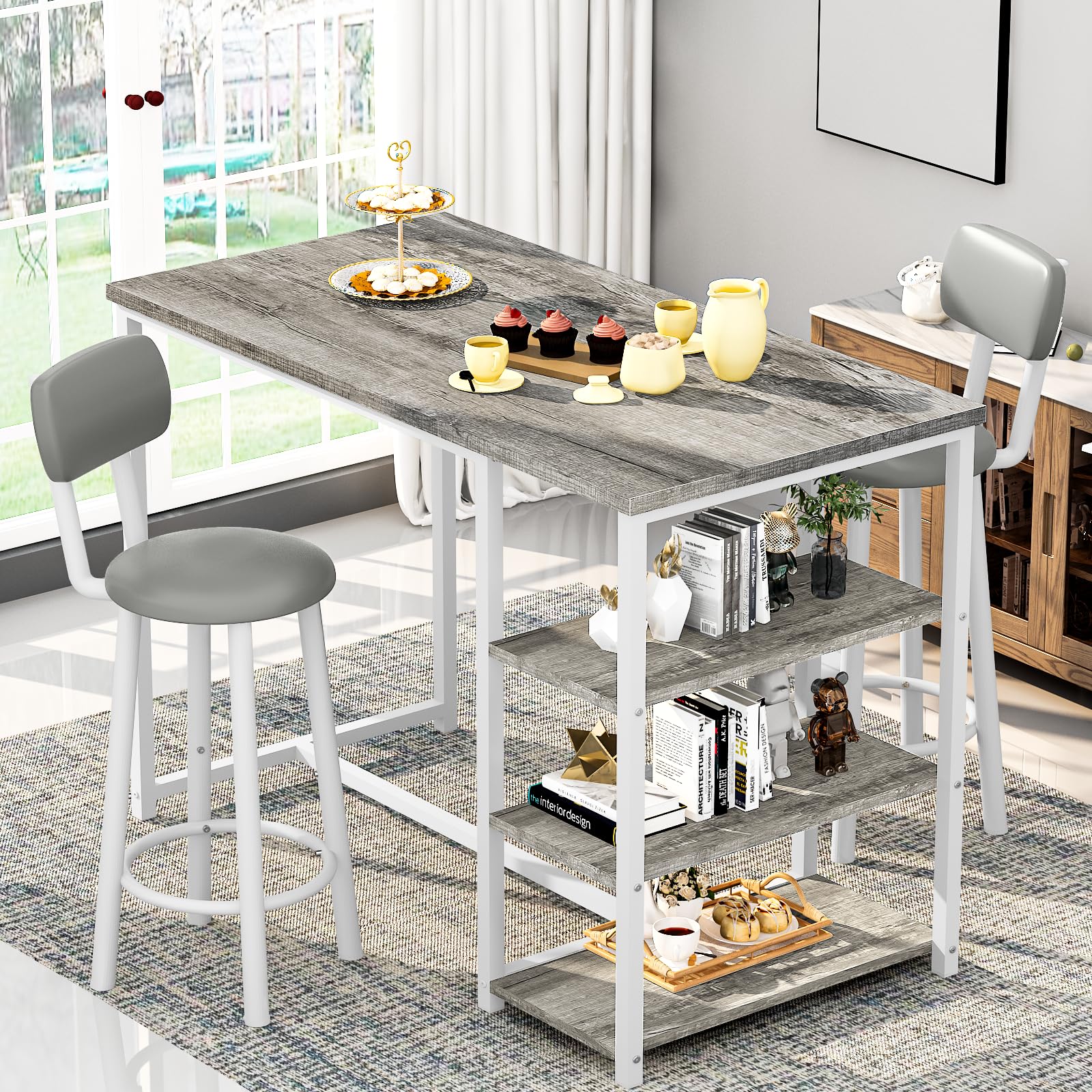 Amazon.com - LTTROMAT Kitchen Dining Table Set for 2, Bar