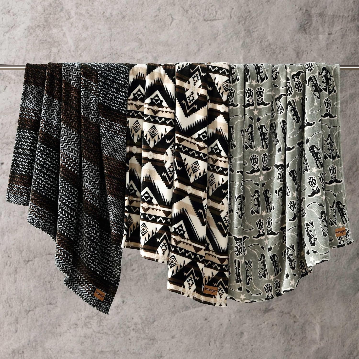 Wrangler - Blanket, Super Soft Plush Fleece Bedding, Yellowstone Inspired Throw Blanket for Couch or Bed (Jesse Brown, 50" x 60") - Image 4