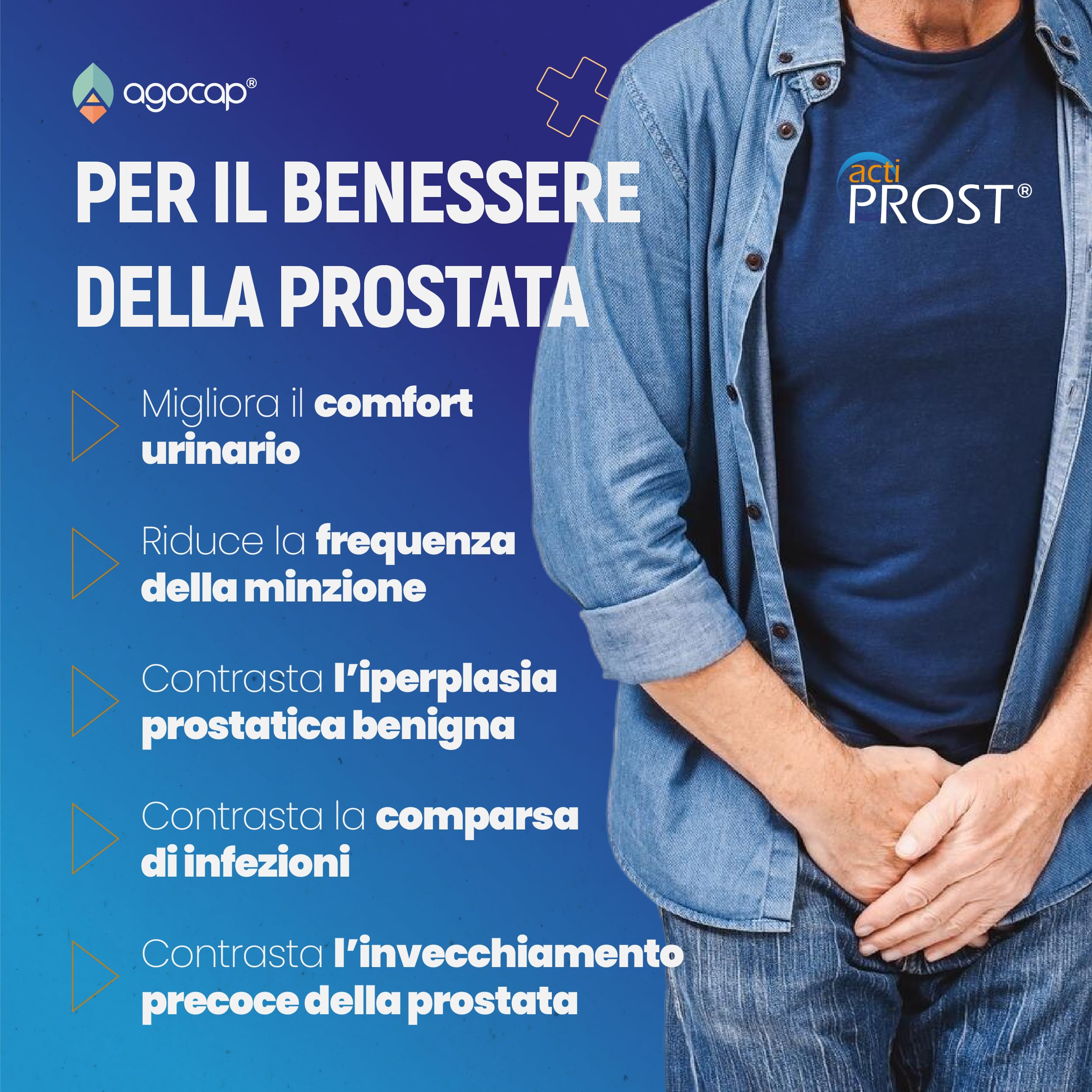 Actiprost, SERENOA REPENS 400mg e SAW PALMETTO - 90cpr, Alto Dosaggio. Integratore Prostata Uomo con Semi di Zucca, Pygeum Africanum, Epilobio, Ortica,. Riduci l'infiammazione della Prostata. Agocap