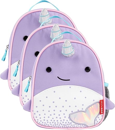 Skip Hop Mini mochila para bebés niños y niñas, Narwhal, paquete de 3