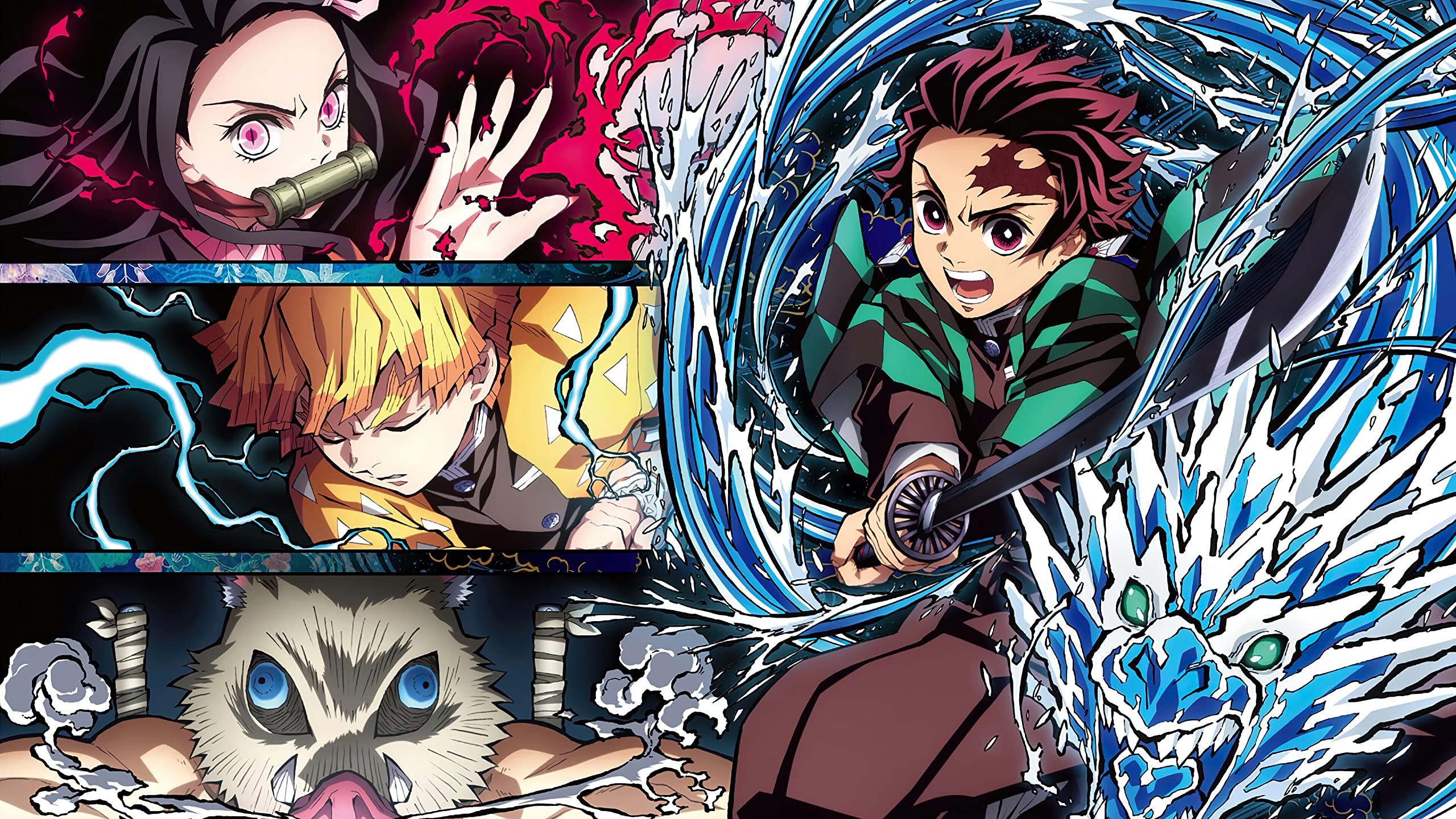 Malen Nach Zahlen Kit – Demon Slayer Motiv, 50x60 Cm, Mit 24 Acrylfarben & Pinseln