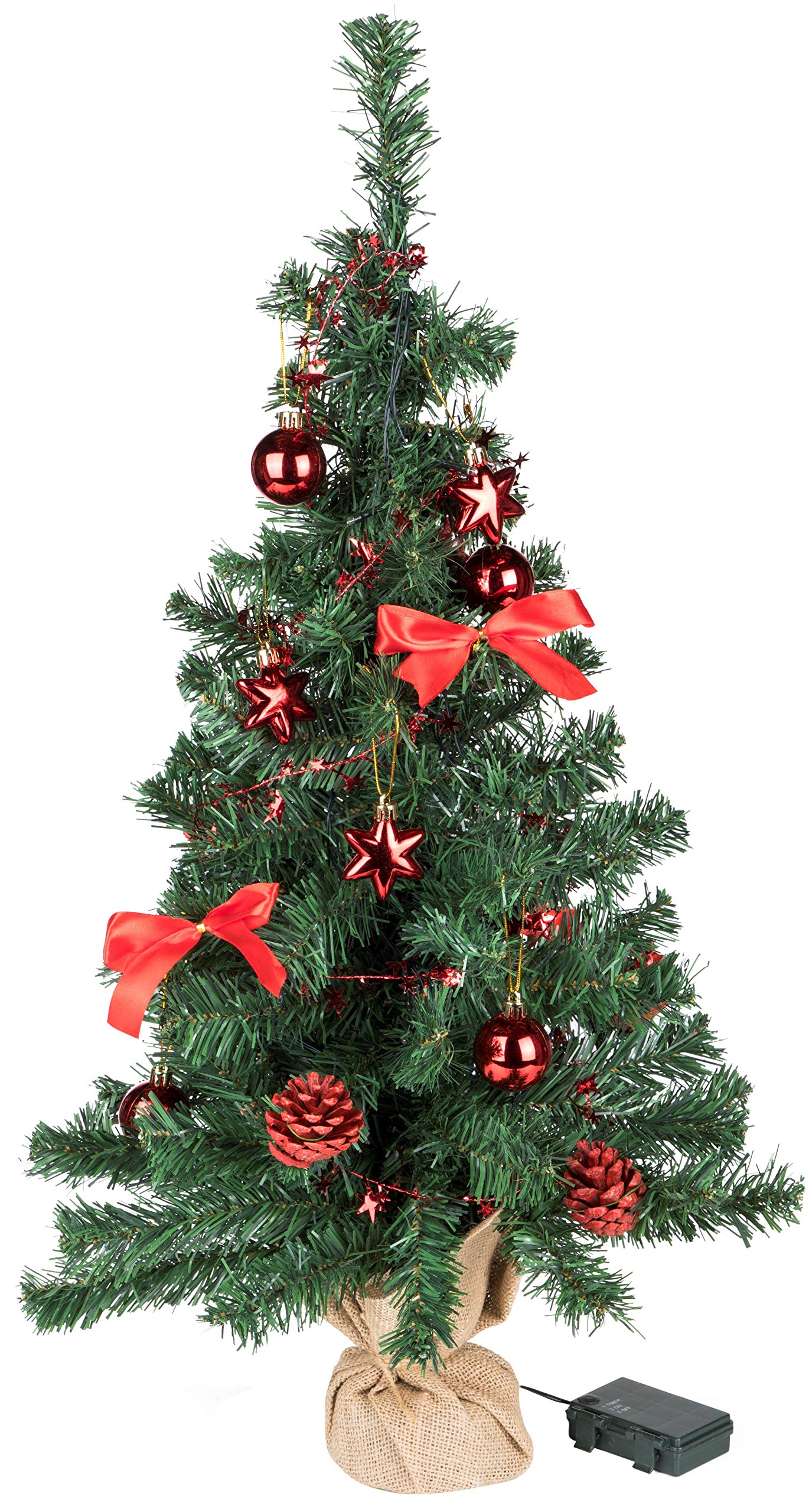 Bambelaa! Artificial Christmas tree 75 cm decorated with balls, stars Bambelaa! Artificial Christmas tree 75 cm decorated with balls, stars
