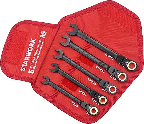 Miniatura 2 de STARWORK TRUE MECHANIC Juego de llaves de trinquete (5 piezas 120T FLX)