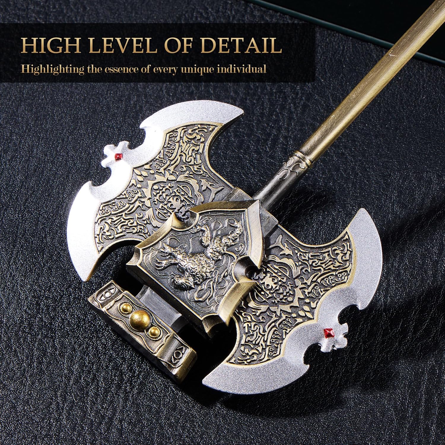 Elden Rings Axe of Godrick,9.45 Inch Metal Craft Equal Scale Reduced Model, Best Choice of Collection Lovers, Exquisite Ornament for Computer Desk, Good Gift for Him/Her