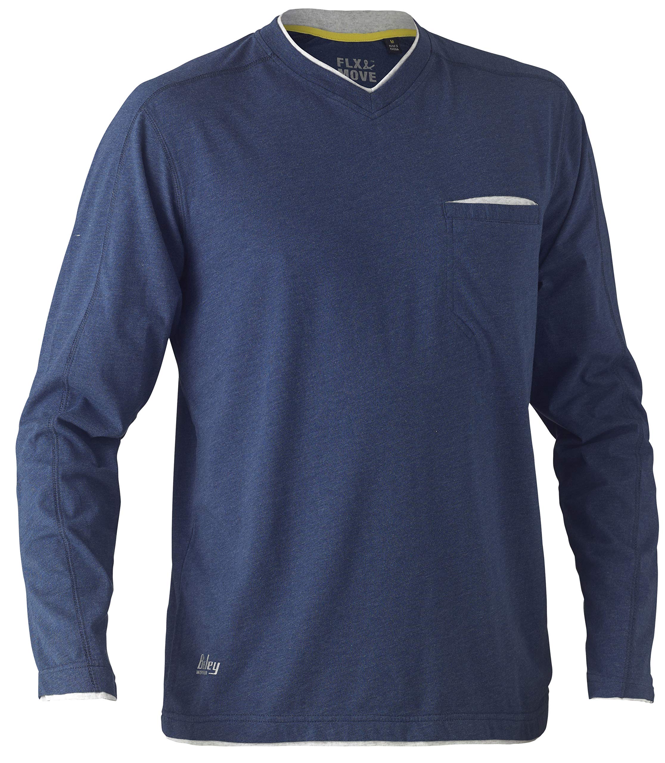 Camiseta de trabajo de manga larga Bisley Workwear UKBK6933_BPCT Flex Move azul marino talla 3XL