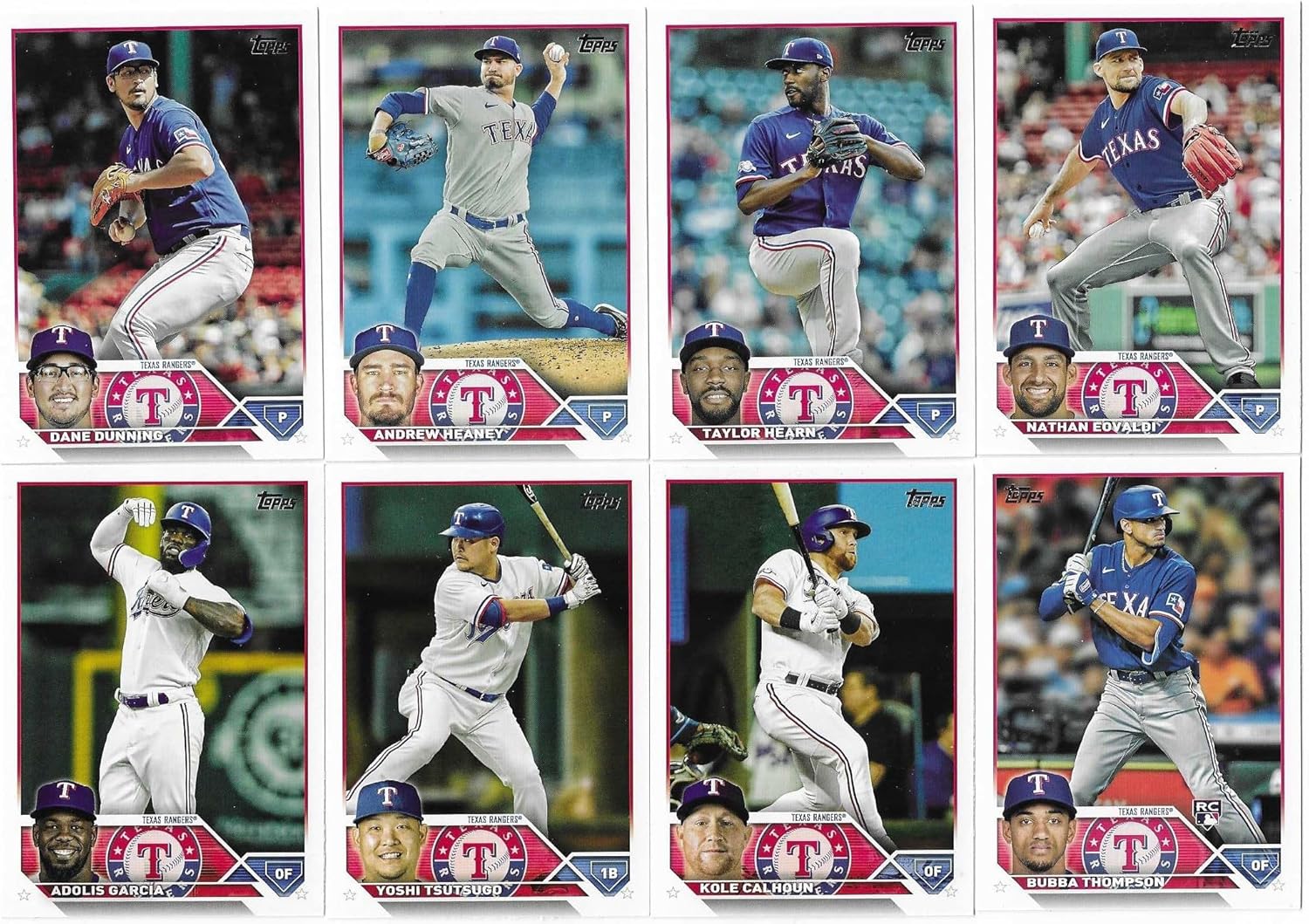 2023 Topps Series 1 & 2 Texas Rangers Team Set 20 Cards ALCS Champions World Series