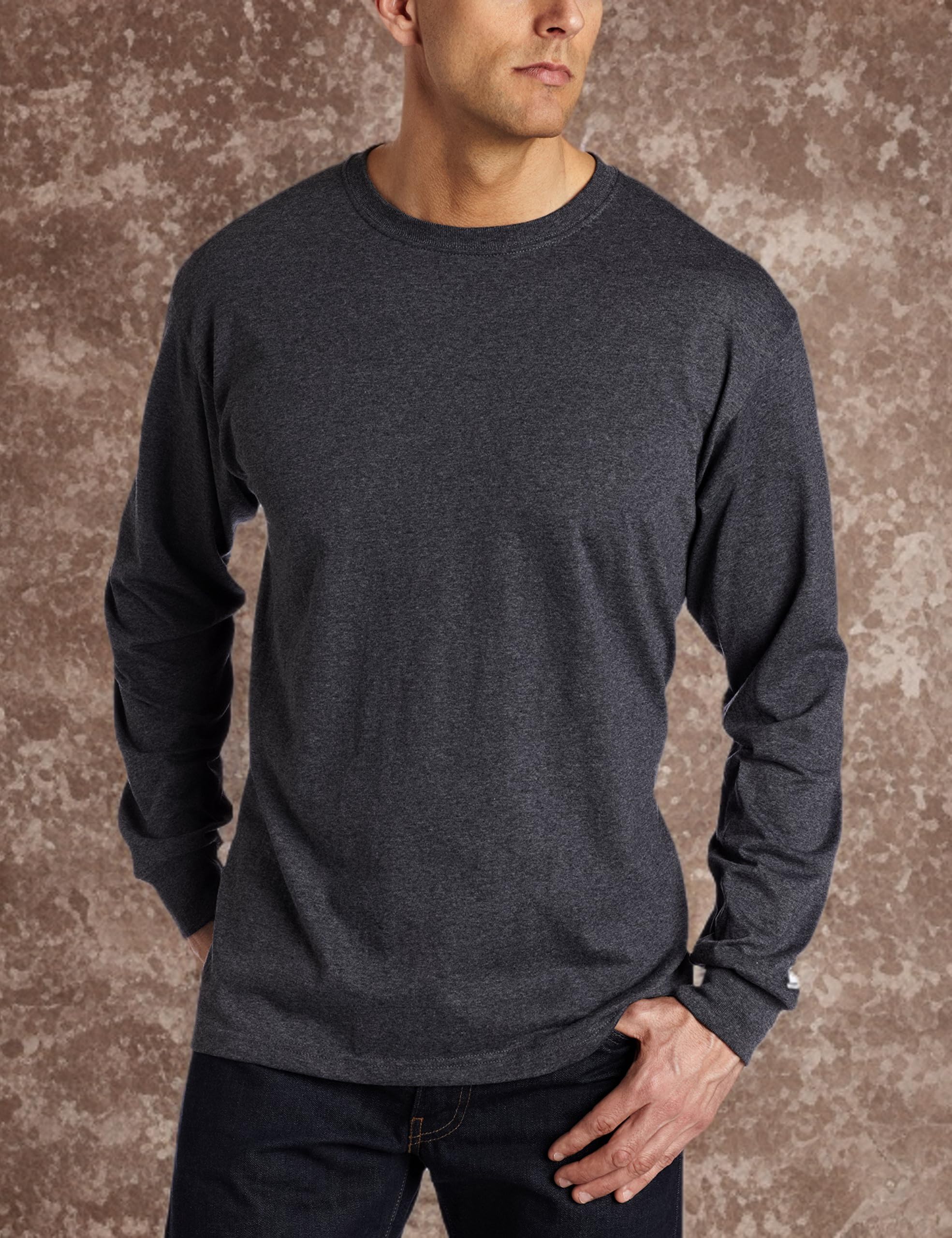 Russell Athletic Essenital Men's Long Sleeve Tee T-Shirt Uomo (Pacco da 1)