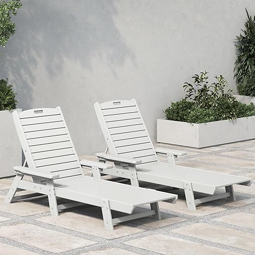 Miniatura 21 de WestinTrends Malibu Poly - Tumbona reclinable azul marino