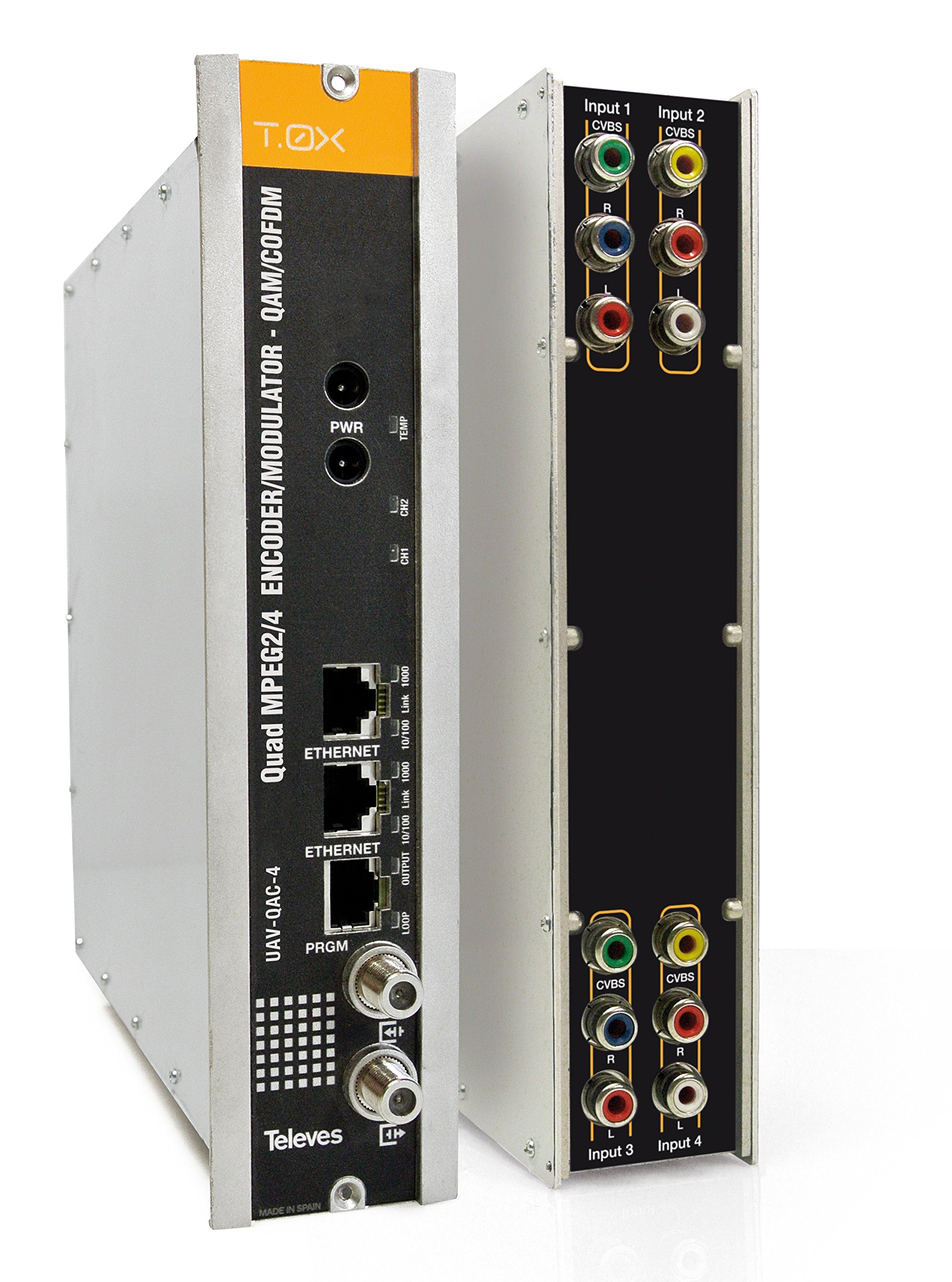 Televes 563822 – Digital Encoder Transmodulator 4E A/V Cvbs