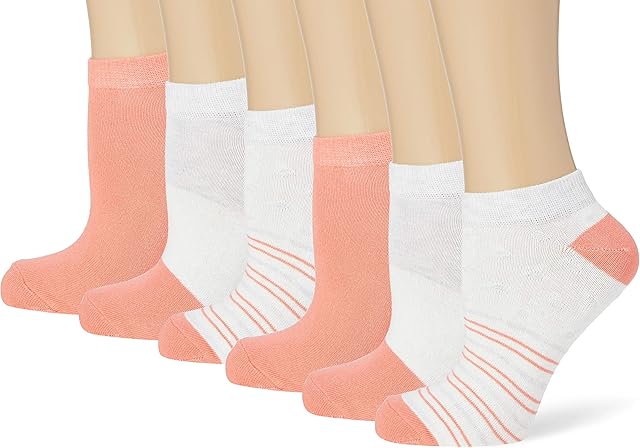 Hikaro HIK0009LW Socks, Multicoloured (Pink Mix), M, Pack of 6
