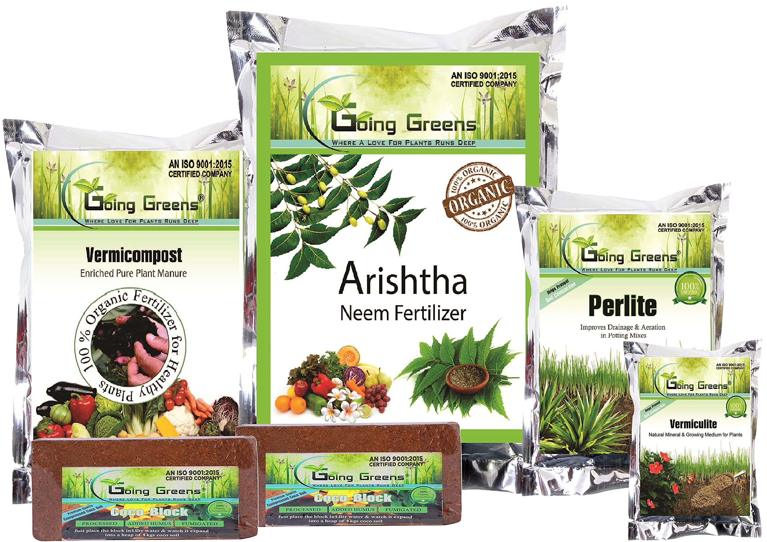 Buy Going Greens Make Your Own Potting Soil Kit [ Combo of Coco Peat