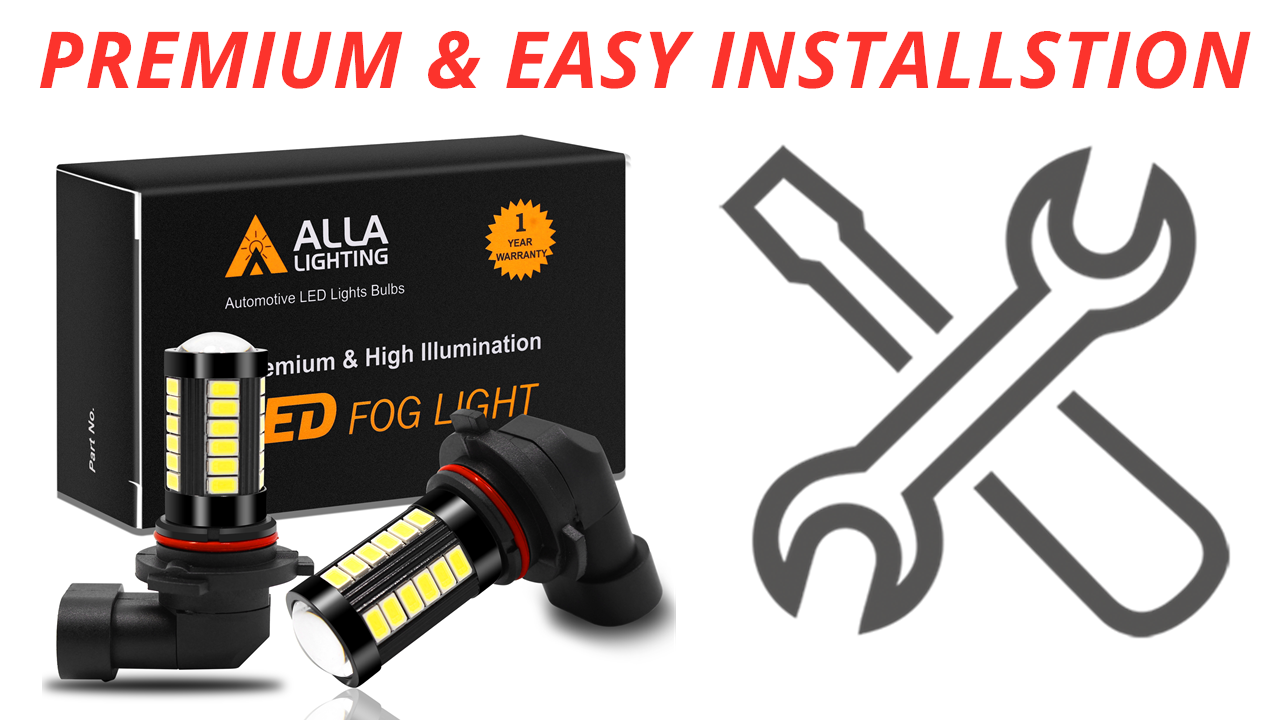 Amazon.com: Alla Lighting Super Bright H8 H11 LED Fog Lights Bulbs