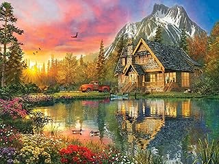 500 Piece Puzzle for Adults Landscape of Lakes and Mountains 52 x 38 cm Puzzles 500 for Adults Educational Game Challenge Toy Puzzle for Adults Children 500 Pieces
