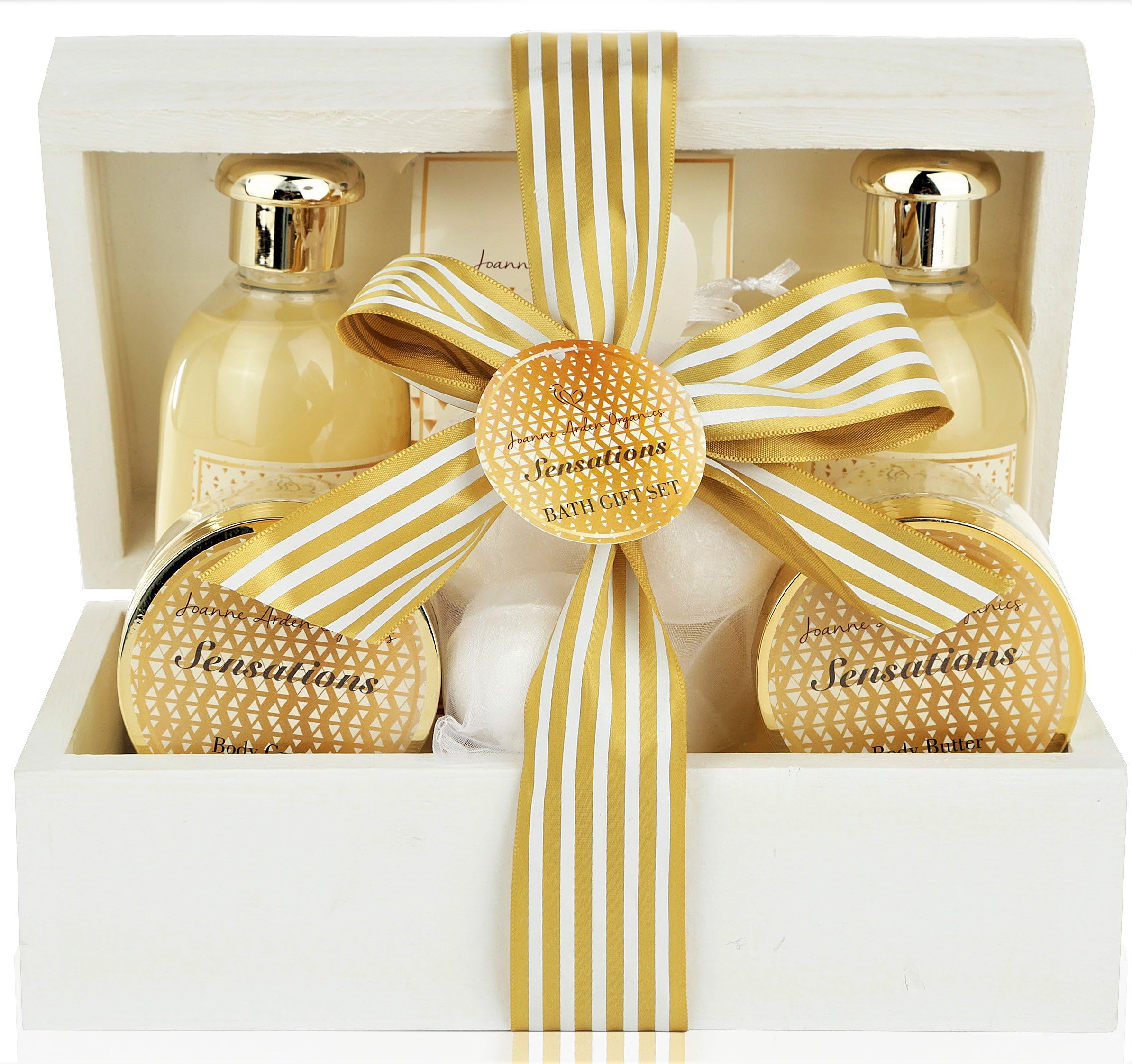 Spa Gift Basket for Women & Teens: Sensational Bath & Body Spa Kit, Mothers Day Gift for Mom & Wife! Sulfate Free Bubble Bath, Body Butter, Bath Bombs & More! Best Gift Ideas for Women!