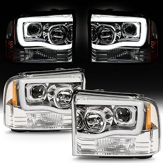 HECASA LED Projector Headlights Compatible with 05-07 F250 F350 F450 F550
