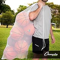 Vista 4 de Champion Sports Equipment Bag, Mesh, 24" X 48