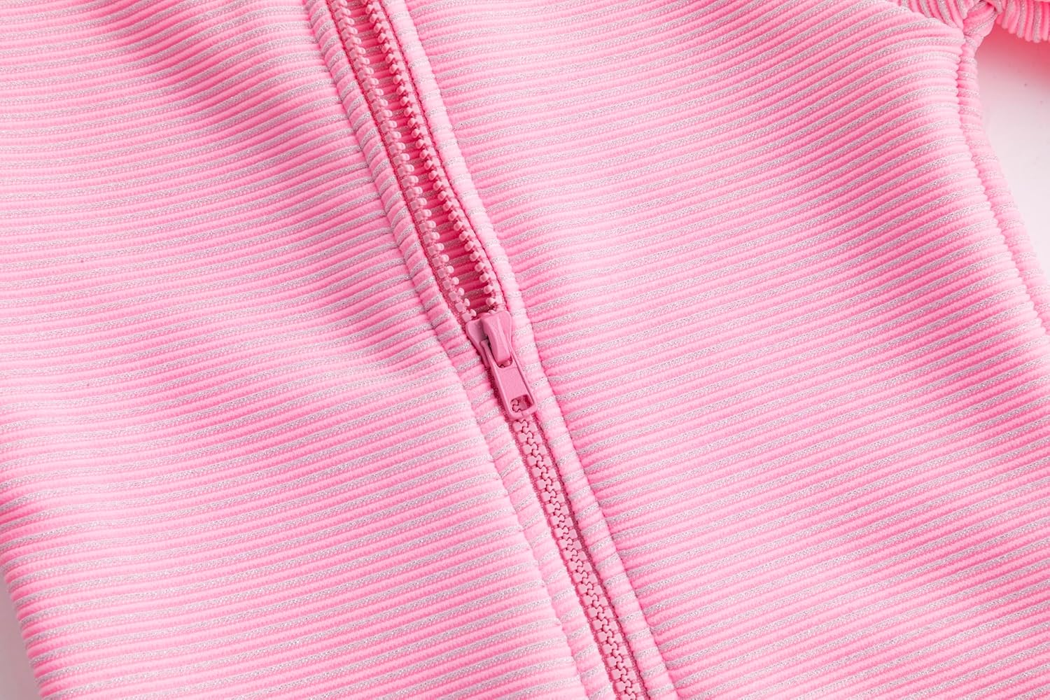 LIZENS Girls' Long Sleeve Swimwear Kids Bathing Suit with Silver Strip Beach one-Piece swimuit - Image 6