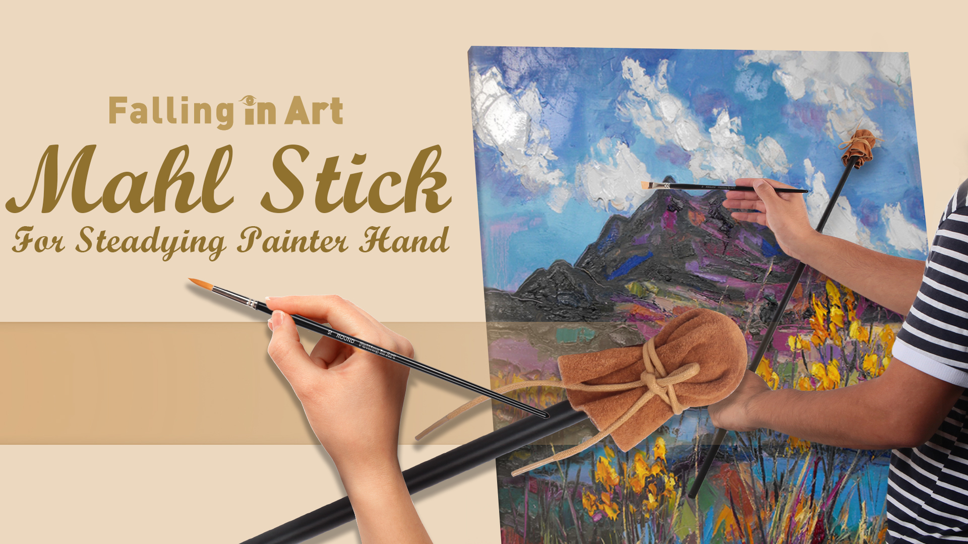 Falling in Art Mahl Stick